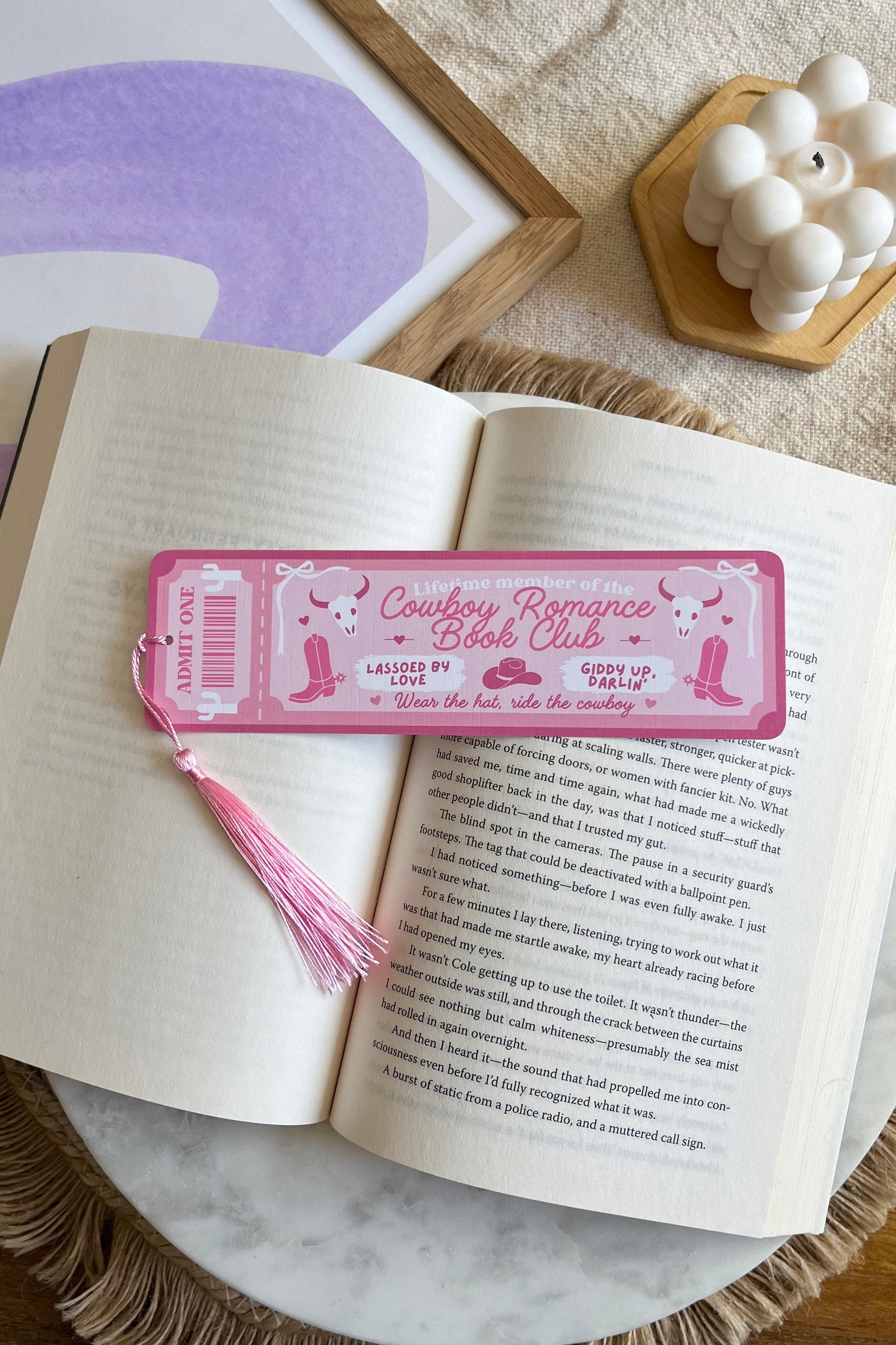 Cowboy romance Book Club Ticket Bookmark, Double Sided Bookmark, Bookclub Bookmark, Ticket Bookmark, Cowboy romance Gift, Cute Bookmark, Cowboy romance bookmark, gift for reader, bookmarks, book mark, bookish gift, book lover gift, Cowboy romance accessories, cowboy romance Merch