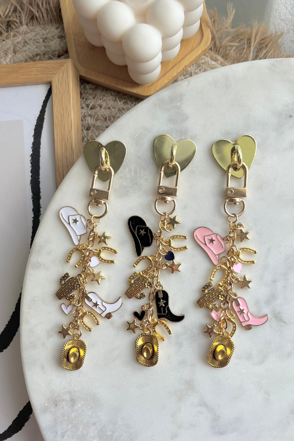 Cowgirl Chain, Cowboy Romance Chain, Kindle Charm, Kindle Charms, Kindle accessories, Ereader, ereader accessories, Cowgirl Merch, cowboy romance gift, book lover gift, bookish, ereader, ereader accessories, gift for readers, gifts for her, bookish gifts