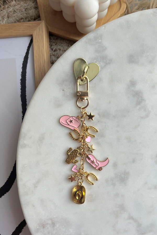 Cowgirl Chain, Cowboy Romance Chain, Kindle Charm, Kindle Charms, Kindle accessories, Ereader, ereader accessories, Cowgirl Merch, cowboy romance gift, book lover gift, bookish, ereader, ereader accessories, gift for readers, gifts for her, bookish gifts