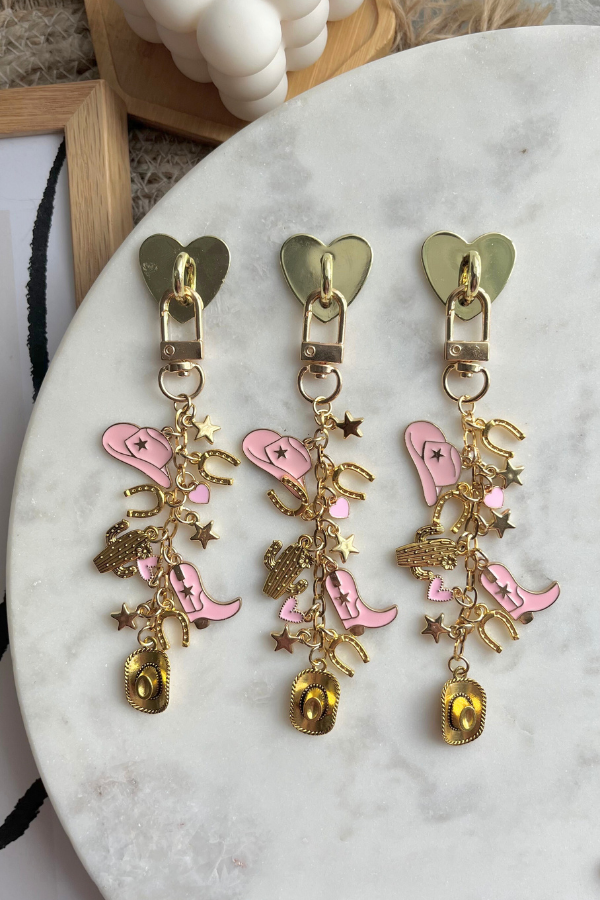 Cowgirl Chain, Cowboy Romance Chain, Kindle Charm, Kindle Charms, Kindle accessories, Ereader, ereader accessories, Cowgirl Merch, cowboy romance gift, book lover gift, bookish, ereader, ereader accessories, gift for readers, gifts for her, bookish gifts