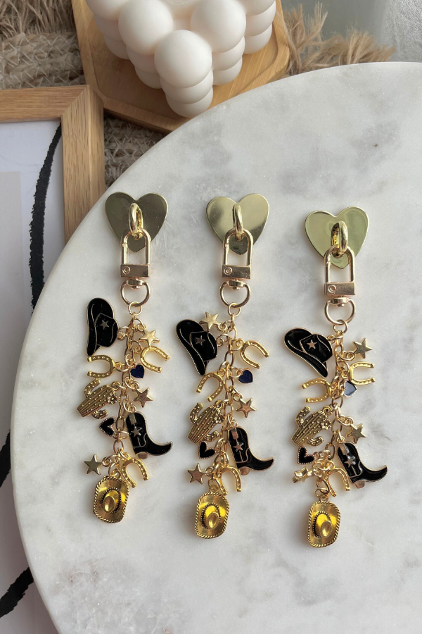 Cowgirl Chain, Cowboy Romance Chain, Kindle Charm, Kindle Charms, Kindle accessories, Ereader, ereader accessories, Cowgirl Merch, cowboy romance gift, book lover gift, bookish, ereader, ereader accessories, gift for readers, gifts for her, bookish gifts