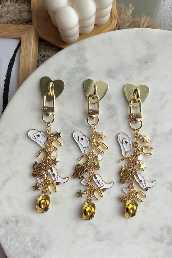 Cowgirl Chain, Cowboy Romance Chain, Kindle Charm, Kindle Charms, Kindle accessories, Ereader, ereader accessories, Cowgirl Merch, cowboy romance gift, book lover gift, bookish, ereader, ereader accessories, gift for readers, gifts for her, bookish gifts