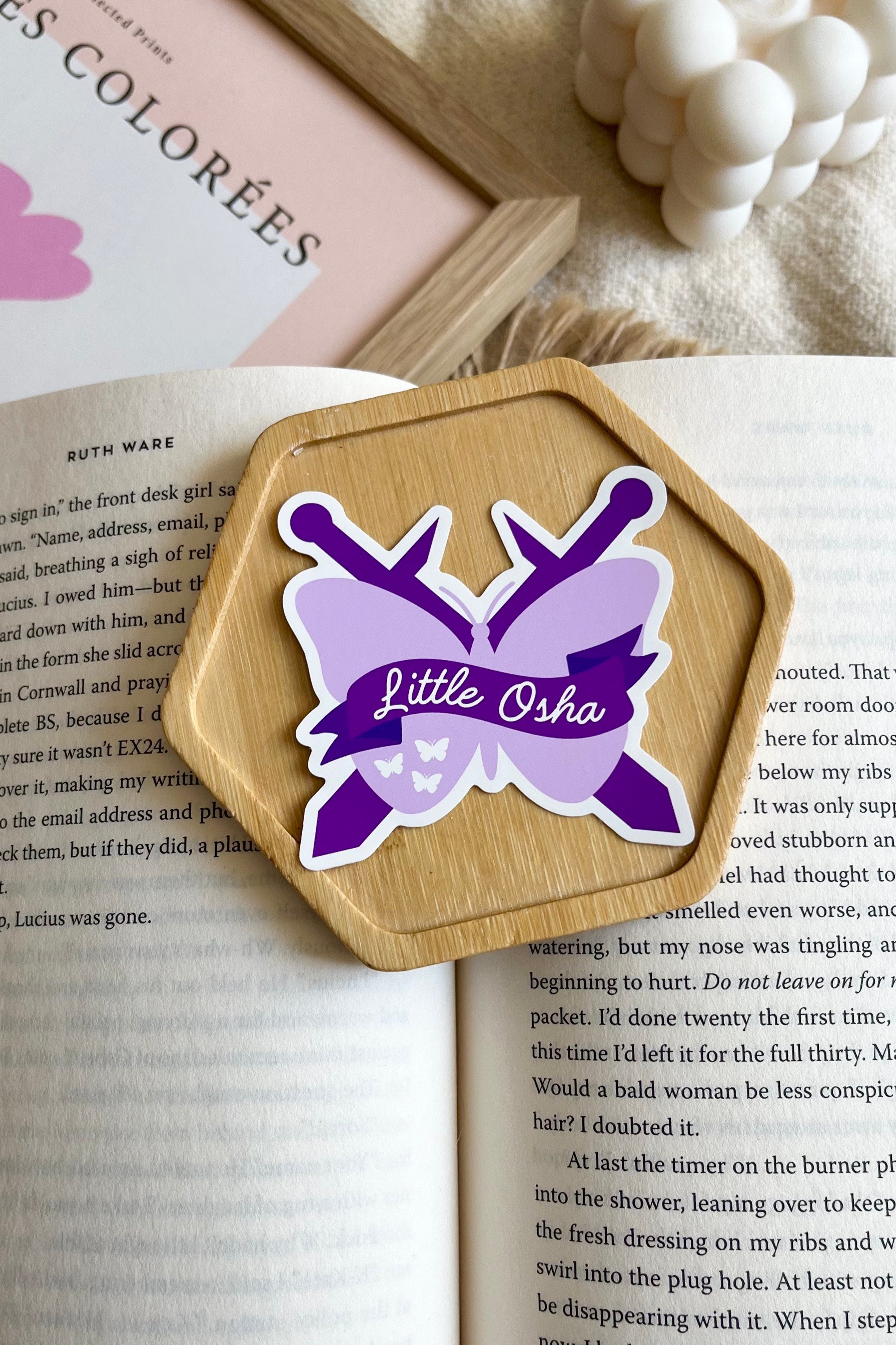 Quicksilver, Bookish Sticker, Quicksilver Sticker, Waterproof Sticker, Romantasy Sticker, Kindle Sticker, Book lover gift, Book lover, Little Osha, Kingfisher, Booktok, Quicksilver Merch, Quicksilver accessories, butterfly sticker, Romantasy Merch, romantasy accessories