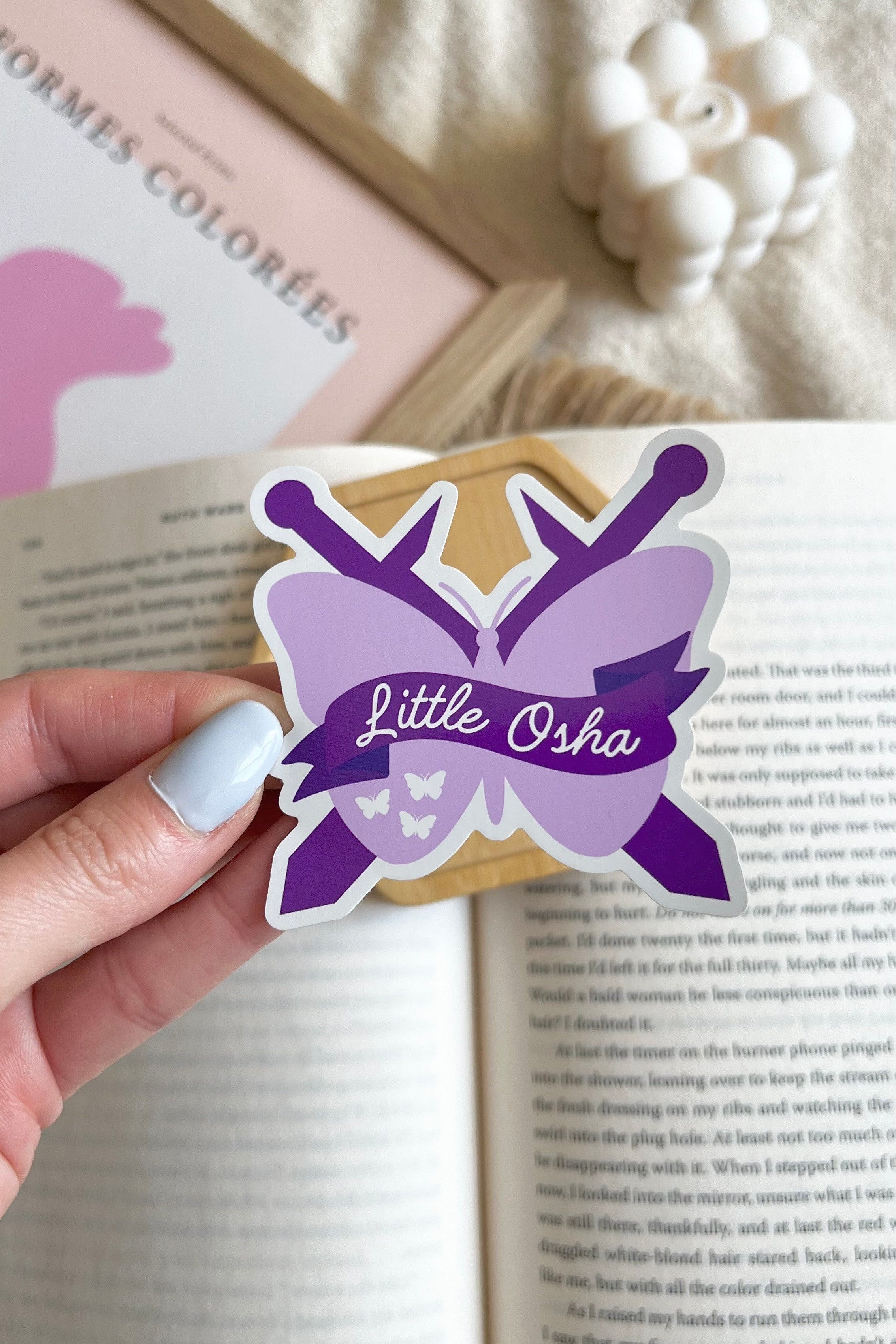 Quicksilver, Bookish Sticker, Quicksilver Sticker, Waterproof Sticker, Romantasy Sticker, Kindle Sticker, Book lover gift, Book lover, Little Osha, Kingfisher, Booktok, Quicksilver Merch, Quicksilver accessories, butterfly sticker, Romantasy Merch, romantasy accessories