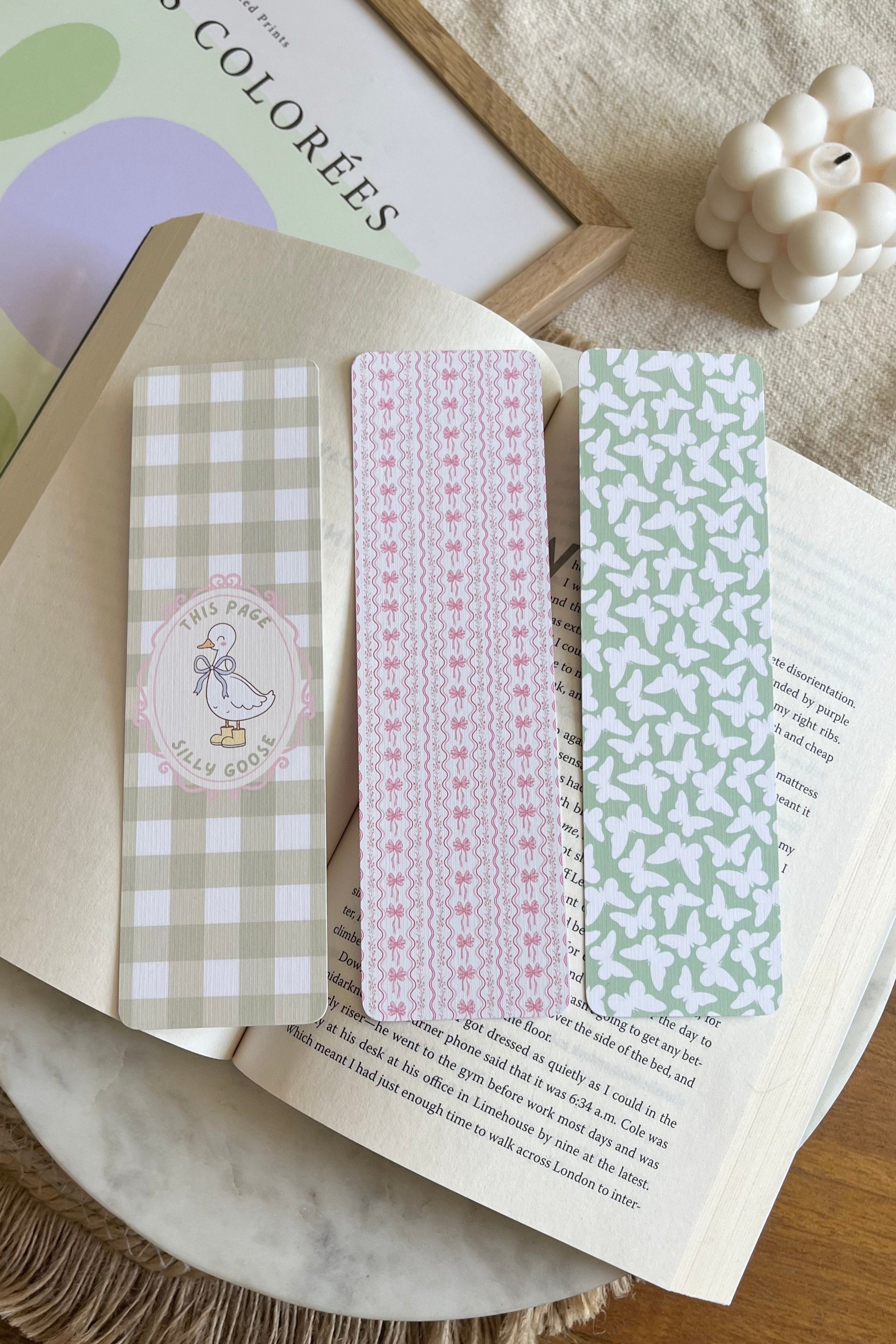 Book mark bundle, Double Sided Bookmark, Bookclub Bookmark, Pink bookmarks, Reader Gift, Cute Bookmark, gift for reader, bookmarks, book mark, bookish gift, book lover gift, linen bookmarks, bow bookmarks, floral bookmarks, sill goose bookmark, butterfly bookmark